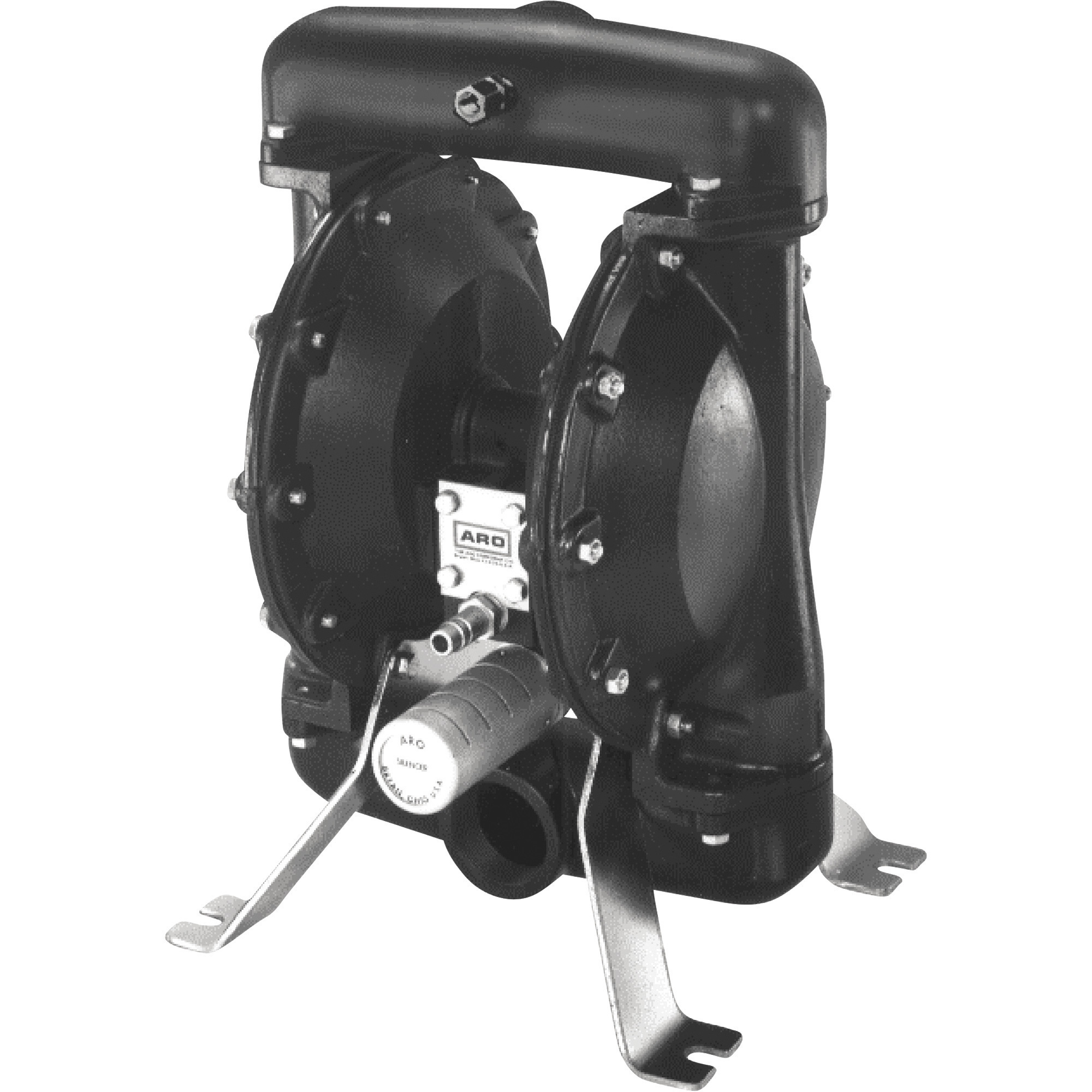 ARO Air-Operated Double Diaphragm Fuel Transfer Pump, 2in. Ports, 105 GPM, Aluminum/Acetal/Viton, Model# 650719-C